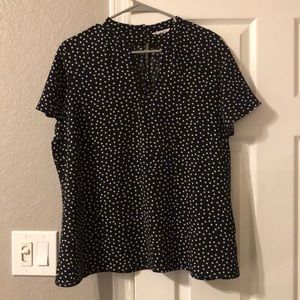 Maurice’s Black and White Blouse